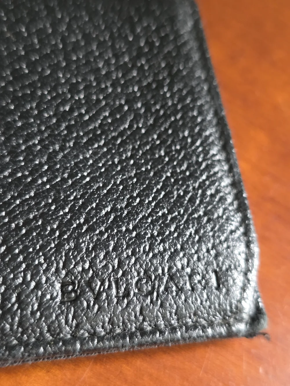 BVLGARI Logo Jacquard Black Continental Wallet Pigskin Leather COA